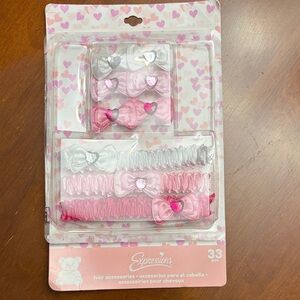 Expressions Pink and Silver Hair Bow Collection